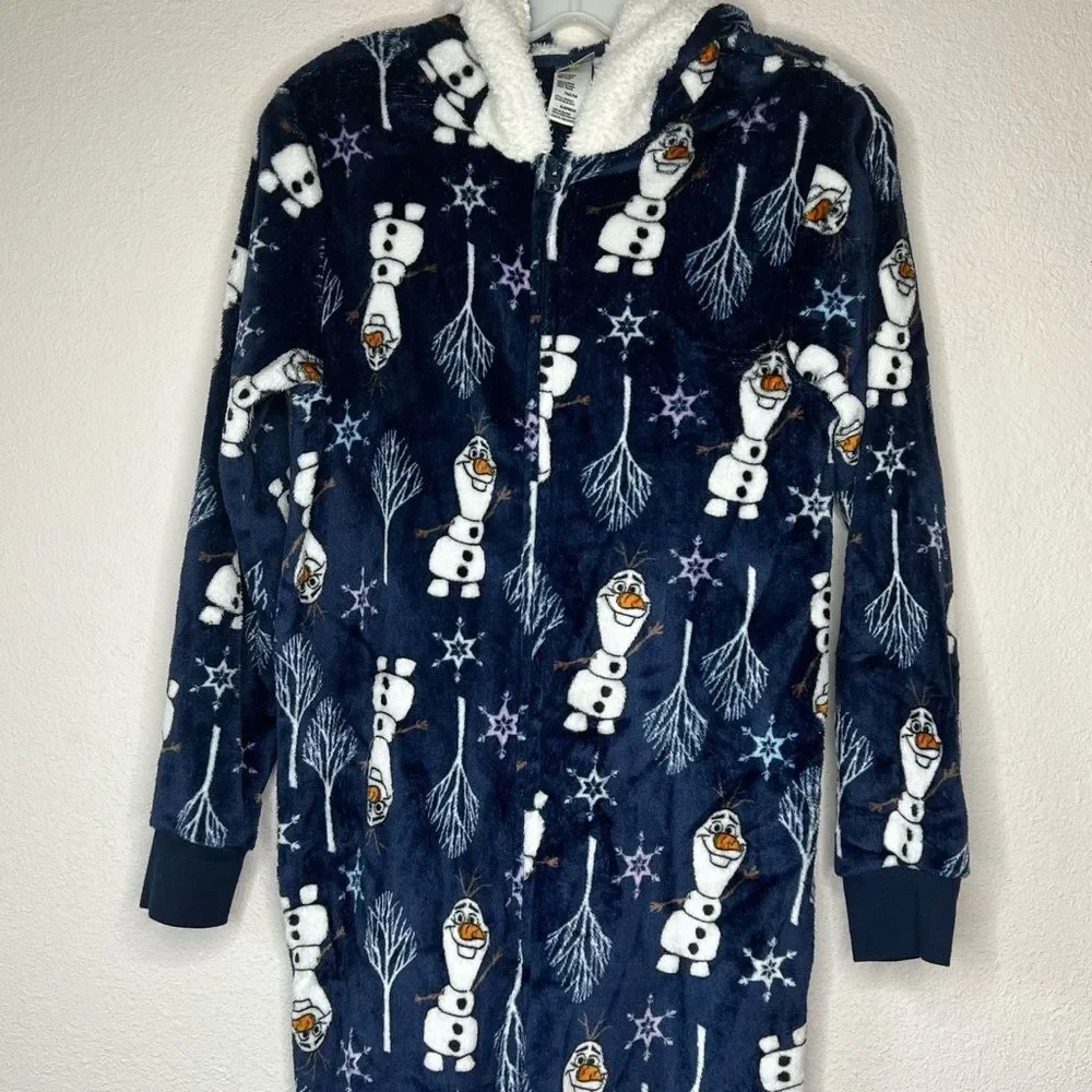 Disney Frozen One Piece Hoody‎ Pajamas - Picture 2 of 7